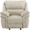 The appearance of Proctor Rocker Reclining Chair In Beige designed by Homelegance in the transitional interior design. This beige piece of furniture  was selected by 1StopBedrooms from Proctor Collection to add a touch of cosiness and style into your home. Sku: 8517PWT-1. Material: Faux Leather.