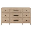 The appearance of Proximity Place 9 Drawer Dresser In Barley Buff designed by Liberty in the transitional interior design. This barley buff piece of furniture was selected by 1StopBedrooms from Proximity Place Collection to add a touch of cosiness and style into your home. Sku: 780-BR31. Material: Solid Rubberwood.