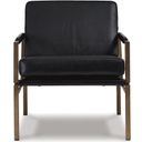 The appearance of Puckman Black Accent Chair designed by Signature Design by Ashley in the modern / contemporary interior design. This black piece of furniture  was selected by 1StopBedrooms from Puckman Collection to add a touch of cosiness and style into your home. Sku: A3000192. Material: Leather.