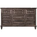 The appearance of Calistoga Drawer Dresser designed by Magnussen in the transitional interior design. This brown piece of furniture was selected by 1StopBedrooms from Calistoga Collection to add a touch of cosiness and style into your home. Sku: B2590-20. Material: Pine.