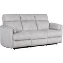 The appearance of Radius Power Reclining Sofa In Grey designed by Parker House in the modern / contemporary interior design. This grey piece of furniture  was selected by 1StopBedrooms from Radius Collection to add a touch of cosiness and style into your home. Sku: MRAD#832P-MGGR. Material: Polyester.