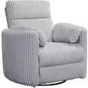 The appearance of Radius Swivel Power Glider Recliner In Grey designed by Parker House in the modern / contemporary interior design. This grey piece of furniture  was selected by 1StopBedrooms from Radius Collection to add a touch of cosiness and style into your home. Sku: MRAD#812GSP-MGGR. Material: Polyester.