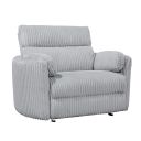 The appearance of Radius XL Extra Wide Power Glider Recliner In Grey designed by Parker House in the modern / contemporary interior design. This grey piece of furniture  was selected by 1StopBedrooms from Radius Collection to add a touch of cosiness and style into your home. Sku: MRAD#812GP-XL-MGGR. Material: Polyester.