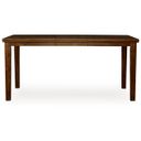The appearance of Ralene Counter Height Dining Extension Table In Medium Brown designed by Signature Design by Ashley in the transitional interior design. This medium brown piece of furniture was selected by 1StopBedrooms from Ralene Collection to add a touch of cosiness and style into your home. Sku: D594-32. Material: Wood. Table Top Shape: Rectangular. Size: 42" x 78".