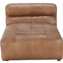Ramsay Tan Leather Chaise