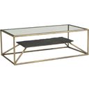 The appearance of Ranol Coffee Table In Brass designed by Zuo Modern in the modern / contemporary interior design. This brass piece of furniture  was selected by 1StopBedrooms from Ranol Collection to add a touch of cosiness and style into your home. Sku: 110599. Material: Marble.