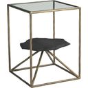 The appearance of Ranol Side Table In Brass designed by Zuo Modern in the modern / contemporary interior design. This brass piece of furniture  was selected by 1StopBedrooms from Ranol Collection to add a touch of cosiness and style into your home. Sku: 110601. Material: Marble.