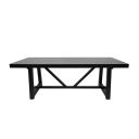 The appearance of Raquel Rectangular Dining Table In Black designed by Alpine in the modern / contemporary interior design. This black piece of furniture was selected by 1StopBedrooms from Raquel Collection to add a touch of cosiness and style into your home. Sku: 3269BLK-01. Table Top Shape: Rectangular. Material: Solid Rubberwood. Size: 84" x 39".