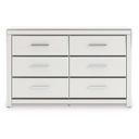 The appearance of Ravalori Dresser In White designed by Signature Design by Ashley in the modern / contemporary interior design. This white piece of furniture was selected by 1StopBedrooms from Ravalori Collection to add a touch of cosiness and style into your home. Sku: NCB3381-31. Material: Wood.