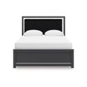 The appearance of Ravalori Queen Upholstered Panel Bed In Black designed by Signature Design by Ashley in the modern / contemporary interior design. This black piece of furniture was selected by 1StopBedrooms from Ravalori Collection to add a touch of cosiness and style into your home. Sku: NCB3380-54;NCB3380-57;NCB3380-96. Bed Type: Panel Bed. Bed Size: Queen.