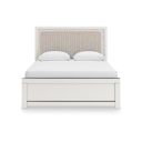 The appearance of Ravalori Queen Upholstered Panel Bed In White designed by Signature Design by Ashley in the modern / contemporary interior design. This white piece of furniture was selected by 1StopBedrooms from Ravalori Collection to add a touch of cosiness and style into your home. Sku: B100-13;NCB3381-54;NCB3381-57;NCB3381-95. Bed Type: Panel Bed. Bed Size: Queen.