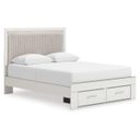 The appearance of Ravalori Queen Upholstered Panel Storage Bed In White designed by Signature Design by Ashley in the modern / contemporary interior design. This white piece of furniture was selected by 1StopBedrooms from Ravalori Collection to add a touch of cosiness and style into your home. Sku: B100-13;NCB3381-54S;NCB3381-57;NCB3381-95. Bed Type: Storage Bed. Bed Size: Queen.