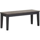 The appearance of Raven Ebony And Driftwood Noir Bench designed by Steve Silver in the transitional interior design. This black and brown piece of furniture was selected by 1StopBedrooms from Raven Collection to add a touch of cosiness and style into your home. Sku: RN500B. Material: MDF.