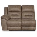 The appearance of Ravenel Left-Arm Facing Power Reclining Loveseat In Fossil designed by Signature Design by Ashley in the modern / contemporary interior design. This fossil piece of furniture was selected by 1StopBedrooms from Ravenel Collection to add a touch of cosiness and style into your home. Sku: 8310663C. Material: Fabric.