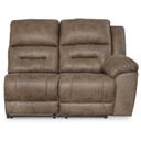 The appearance of Ravenel Right-Arm Facing Power Reclining Loveseat In Fossil designed by Signature Design by Ashley in the modern / contemporary interior design. This fossil piece of furniture was selected by 1StopBedrooms from Ravenel Collection to add a touch of cosiness and style into your home. Sku: 8310675C. Material: Fabric.