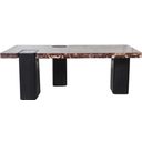 The appearance of Ravenna Genuine Marble Top and Oak Wood Base Coffee Table In Burgundy and Black designed by Meridian in the modern / contemporary interior design. This burgundy and black piece of furniture was selected by 1StopBedrooms from Ravenna Collection to add a touch of cosiness and style into your home. Sku: 99077Cherry-CT Box 1/2 (Top);99077Cherry-CT Box 2/2 (Base). Material: Marble.