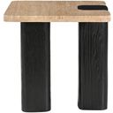The appearance of Ravenna Genuine Travertine Top and Oak Wood Base End/Side Table In Natural and Black designed by Meridian in the modern / contemporary interior design. This natural/black piece of furniture was selected by 1StopBedrooms from Ravenna Collection to add a touch of cosiness and style into your home. Sku: 99078Travertine-ET Box 1/2 (Top);99078Travertine-ET Box 2/2 (Base). Material: Travertine.