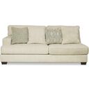 The appearance of Rawcliffe LAF Loveseat In Parchment designed by Signature Design by Ashley in the transitional interior design. This parchment piece of furniture  was selected by 1StopBedrooms from Rawcliffe Collection to add a touch of cosiness and style into your home. Sku: 1960466. Material: Fabric.