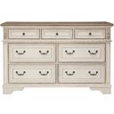 The appearance of Realyn Two Tone 7 Drawer Dresser designed by Signature Design by Ashley in the transitional interior design. This two-tone piece of furniture was selected by 1StopBedrooms from Realyn Collection to add a touch of cosiness and style into your home. Sku: B743-31. Material: Wood.