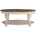The appearance of Realyn White and Brown Oval Cocktail Table designed by Signature Design by Ashley in the transitional interior design. This white/brown piece of furniture was selected by 1StopBedrooms from Realyn Collection to add a touch of cosiness and style into your home. Sku: T743-0. Material: Wood.