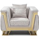 The appearance of Rebecca Chair In Shiny Silver designed by Glory in the modern / contemporary interior design. This shiny silver piece of furniture was selected by 1StopBedrooms from Rebecca Collection to add a touch of cosiness and style into your home. Sku: G00195A-C. Material: Textured.