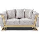 The appearance of Rebecca Loveseat In Shiny Silver designed by Glory in the modern / contemporary interior design. This shiny silver piece of furniture was selected by 1StopBedrooms from Rebecca Collection to add a touch of cosiness and style into your home. Sku: G00195A-L. Material: Textured.