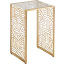 The appearance of Palm Desert Redford Metal Accent Table In Sonoran designed by Tommy Bahama in the modern / contemporary interior design. This sonoran piece of furniture  was selected by 1StopBedrooms from Palm Desert Collection to add a touch of cosiness and style into your home. Sku: 575-952. Material: Metal.