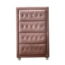 The appearance of Reggie Youth Chest designed by ACME in the transitional interior design. This pink piece of furniture was selected by 1StopBedrooms from Reggie Collection to add a touch of cosiness and style into your home. Sku: 30826. Material: Wood.