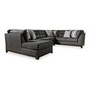 Reidshire Armless Loveseat In Steel