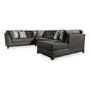 Reidshire Right-Arm Facing Corner Chaise In Steel