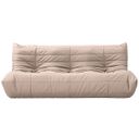Relax 77.75 Inch Vegan Leather Upholstered Sofa In Tan