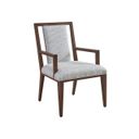 The appearance of Rendezvous Boswell Splat Back Arm Chair designed by Lexington in the traditional interior design. This gray piece of furniture  was selected by 1StopBedrooms from Rendezvous Collection to add a touch of cosiness and style into your home. Sku: 743-881-60.