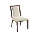 The appearance of Rendezvous Boswell Splat Back Side Chair In Brown designed by Lexington in the transitional interior design. This brown piece of furniture  was selected by 1StopBedrooms from Rendezvous Collection to add a touch of cosiness and style into your home. Sku: 743-880-01. Material: Wood.
