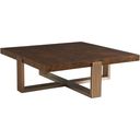 The appearance of Rendezvous Holloway Square Cocktail Table In Brown designed by Lexington in the transitional interior design. This brown piece of furniture  was selected by 1StopBedrooms from Rendezvous Collection to add a touch of cosiness and style into your home. Sku: 743-947. Material: Wood.