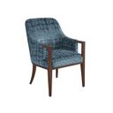 The appearance of Rendezvous Lambeth Upholstered Arm Chair designed by Lexington in the transitional interior design. This blue piece of furniture  was selected by 1StopBedrooms from Rendezvous Collection to add a touch of cosiness and style into your home. Sku: 743-883-60.