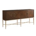 The appearance of Rendezvous Stratford Sideboard In Brown designed by Lexington in the transitional interior design. This brown piece of furniture  was selected by 1StopBedrooms from Rendezvous Collection to add a touch of cosiness and style into your home. Sku: 743-869. Material: Wood.