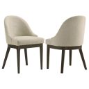 The appearance of Reseda Upholstered Dining Side Chair Set of 2 In Beige and Ash Brown designed by Coaster in the modern / contemporary interior design. This beige/ash brown piece of furniture  was selected by 1StopBedrooms from Reseda Collection to add a touch of cosiness and style into your home. Sku: 193672. Material: Polyester.