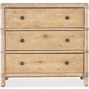 The appearance of Retreat Pole Rattan Nightstand In Light Wood designed by Hooker in the transitional interior design. This light wood piece of furniture  was selected by 1StopBedrooms from Retreat Collection to add a touch of cosiness and style into your home. Sku: 6950-90216-80. Material: Oak.