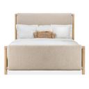 Retreat Queen Upholstered Panel Bed In Beige