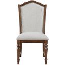 The appearance of Rexford Side Chair Set of 2 In Cherry and Gray designed by Homelegance in the traditional interior design. This cherry and gray piece of furniture was selected by 1StopBedrooms from Rexford Collection to add a touch of cosiness and style into your home. Sku: 5615S. Material: Textured.