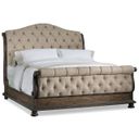 The appearance of Rhapsody Beige Tufted Cal. King Upholstered Sleigh Bed designed by Hooker in the traditional interior design. This beige piece of furniture  was selected by 1StopBedrooms from Rhapsody Collection to add a touch of cosiness and style into your home. Sku: 5070-90563;5070-90567;5070-90568. Bed Type: Sleigh Bed. Material: Wood. Bed Size: California King.