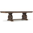 The appearance of Rhapsody Medium Wood Rectangular Extendable Dining Table designed by Hooker in the traditional interior design. This medium wood piece of furniture was selected by 1StopBedrooms from Rhapsody Collection to add a touch of cosiness and style into your home. Sku: 5070-75007;5070-75008. Table Top Shape: Rectangular. Size: 46" x 88". Material: Hickory.