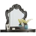 The appearance of Rhapsody Mirror designed by Steve Silver in the transitional interior design. This black piece of furniture  was selected by 1StopBedrooms from Rhapsody Collection to add a touch of cosiness and style into your home. Sku: RH900MR.