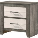 The appearance of Rhett Night Stand In Chalk and Gray designed by Crown Mark in the transitional interior design. This chalk and gray piece of furniture was selected by 1StopBedrooms from Rhett Collection to add a touch of cosiness and style into your home. Sku: B8170-2. Material: MDF.