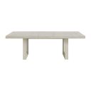 Rhiannon Rectangular Dining Table with 18 Inch Leaf In Antique White