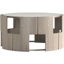 The appearance of Rhodes Cocktail Table In Weathered White designed by A.R.T. in the transitional interior design. This weathered white piece of furniture  was selected by 1StopBedrooms from Artifacts Collection to add a touch of cosiness and style into your home. Sku: 866302-2264. Material: Resin.
