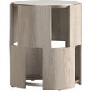 The appearance of Rhodes End Table In Weathered White designed by A.R.T. in the transitional interior design. This weathered white piece of furniture  was selected by 1StopBedrooms from Artifacts Collection to add a touch of cosiness and style into your home. Sku: 866305-2264. Material: Resin.