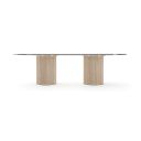 Rhythm Oval Glass Top Dining Table In Clear