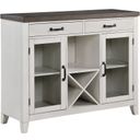 The appearance of Richland Sideboard In White designed by New Classic in the modern / contemporary interior design. This white piece of furniture was selected by 1StopBedrooms from Richland Collection to add a touch of cosiness and style into your home. Sku: D7522-30. Material: Wood.
