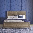 The appearance of Ridgecrest California King Panel Bed designed by Liberty in the transitional interior design. This cobblestone piece of furniture  was selected by 1StopBedrooms from Ridgecrest Collection to add a touch of cosiness and style into your home. Sku: 384-BR90CS;384-BR15HF. Bed Type: Panel Bed. Bed Size: California King. Material: Rubberwood.